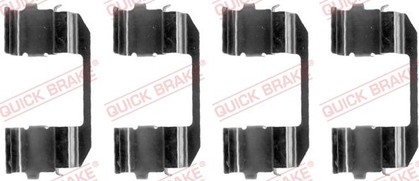 QUICK BRAKE 1091135 - Комплектуючі, колодки дискового гальма autocars.com.ua