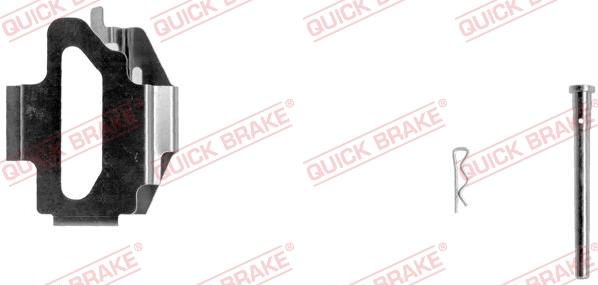 QUICK BRAKE 109-1141-1L - Комплектуючі, колодки дискового гальма autocars.com.ua