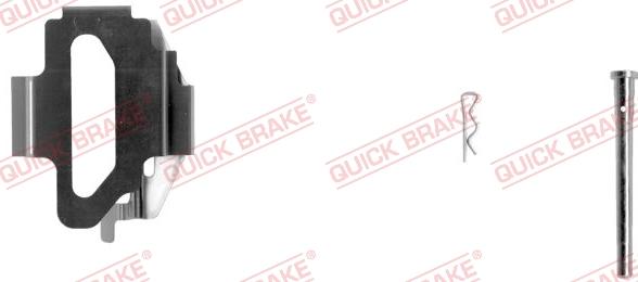 QUICK BRAKE 109-1141-1R - Комплектуючі, колодки дискового гальма autocars.com.ua
