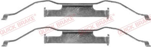 QUICK BRAKE 1091148 - Комплектуючі, колодки дискового гальма autocars.com.ua