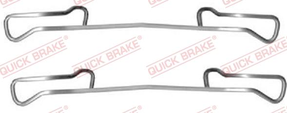 QUICK BRAKE 1091150 - Комплектуючі, колодки дискового гальма autocars.com.ua