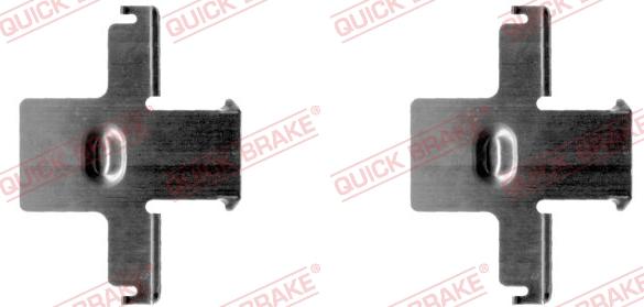 QUICK BRAKE 109-1157-1 - Комплектуючі, колодки дискового гальма autocars.com.ua