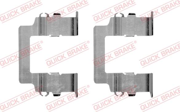 QUICK BRAKE 109-1161-1 - Комплектуючі, колодки дискового гальма autocars.com.ua