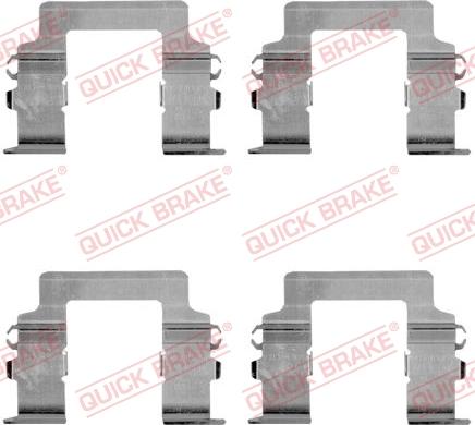 QUICK BRAKE 1091161 - Комплектуючі, колодки дискового гальма autocars.com.ua