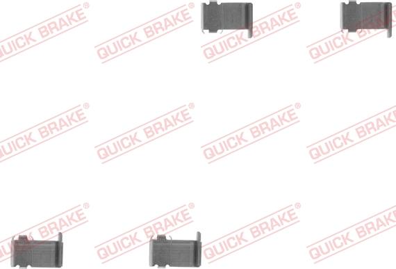 QUICK BRAKE 109-1162-1 - Комплектуючі, колодки дискового гальма autocars.com.ua