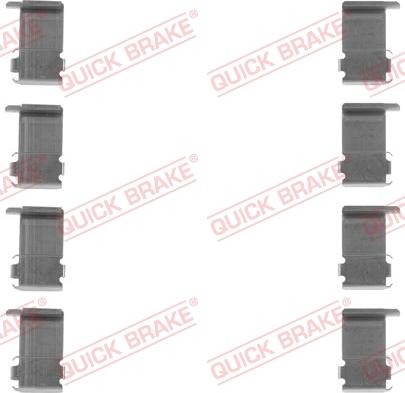 QUICK BRAKE 1091162 - Комплектуючі, колодки дискового гальма autocars.com.ua
