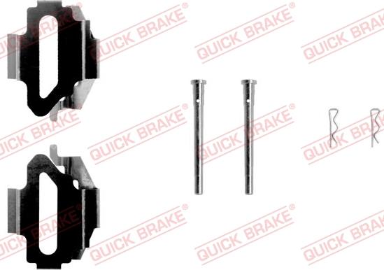 QUICK BRAKE 1091168 - Комплектуючі, колодки дискового гальма autocars.com.ua