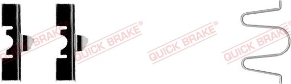 QUICK BRAKE 109-1170-1 - Комплектующие для колодок дискового тормоза avtokuzovplus.com.ua