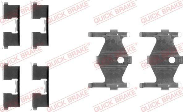 QUICK BRAKE 1091185 - Комплектуючі, колодки дискового гальма autocars.com.ua