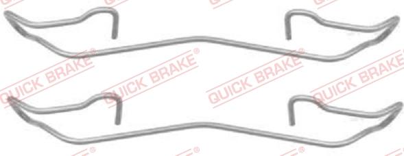 QUICK BRAKE 1091187 - Комплектуючі, колодки дискового гальма autocars.com.ua
