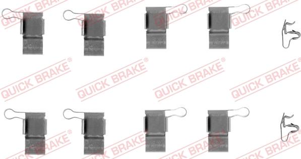 QUICK BRAKE 1091193 - Комплектующие для колодок дискового тормоза avtokuzovplus.com.ua
