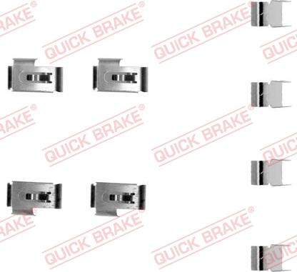 QUICK BRAKE 1091198 - Комплектуючі, колодки дискового гальма autocars.com.ua