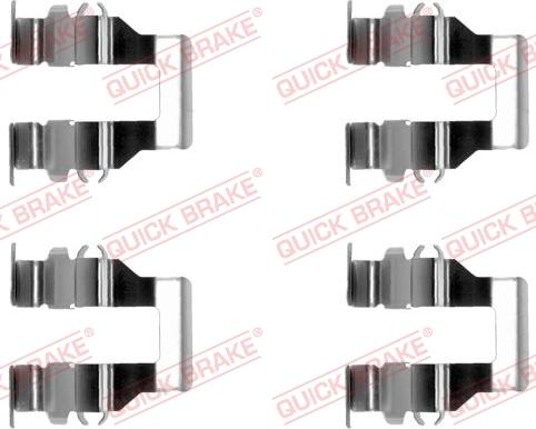 QUICK BRAKE 1091199 - Комплектуючі, колодки дискового гальма autocars.com.ua