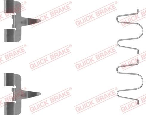 QUICK BRAKE 109-1207-1 - Комплектующие для колодок дискового тормоза avtokuzovplus.com.ua