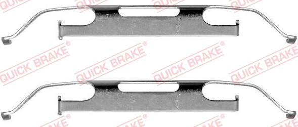QUICK BRAKE 1091223 - Комплект прижимних планок гальмівного супорту autocars.com.ua