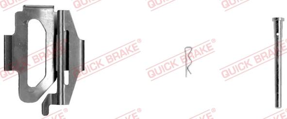 QUICK BRAKE 109-1225-1L - Комплектуючі, колодки дискового гальма autocars.com.ua