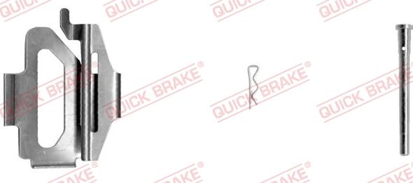 QUICK BRAKE 109-1225-1R - Комплектуючі, колодки дискового гальма autocars.com.ua