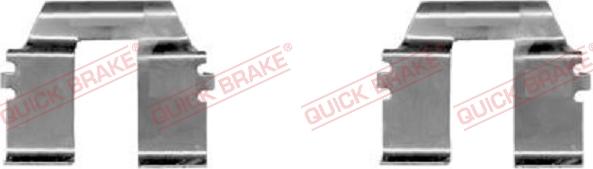 QUICK BRAKE 109-1232-1 - Комплектуючі, колодки дискового гальма autocars.com.ua