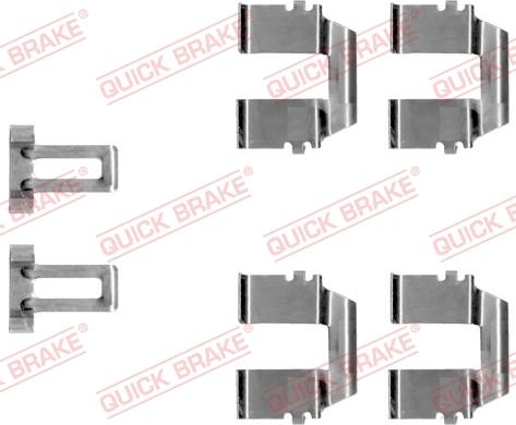 QUICK BRAKE 1091233 - Комплектуючі, колодки дискового гальма autocars.com.ua