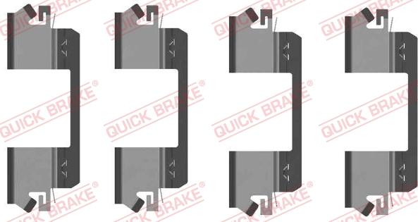 QUICK BRAKE 1091234 - Комплектуючі, колодки дискового гальма autocars.com.ua