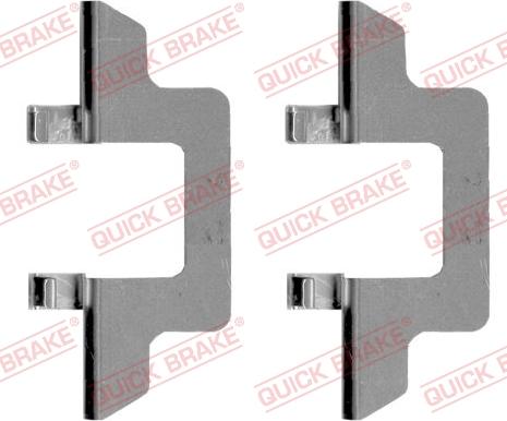 QUICK BRAKE 109-1242-1 - Комплектуючі, колодки дискового гальма autocars.com.ua