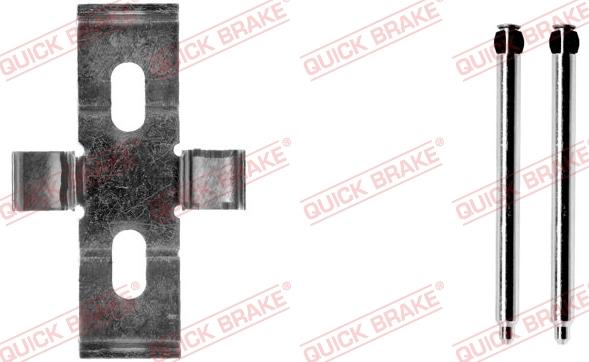 QUICK BRAKE 109-1248-1 - Комплектуючі, колодки дискового гальма autocars.com.ua