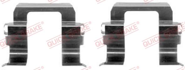 QUICK BRAKE 109-1252-1 - Комплектуючі, колодки дискового гальма autocars.com.ua