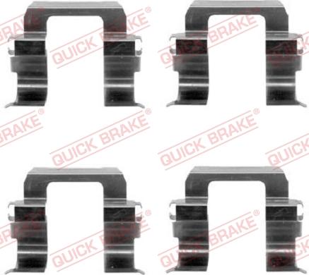 QUICK BRAKE 109-1252 - Комплектуючі, колодки дискового гальма autocars.com.ua