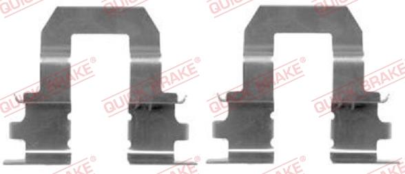 QUICK BRAKE 109-1255-1 - Комплектуючі, колодки дискового гальма autocars.com.ua