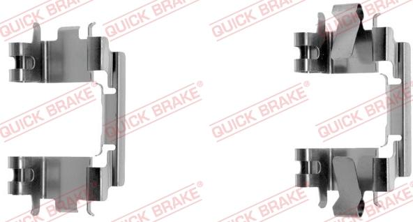 QUICK BRAKE 109-1257-1 - Комплектующие для колодок дискового тормоза avtokuzovplus.com.ua
