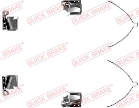QUICK BRAKE 109-1269-1 - Комплектующие для колодок дискового тормоза autodnr.net