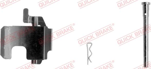 QUICK BRAKE 109-1273-1L - Комплектуючі, колодки дискового гальма autocars.com.ua