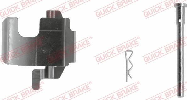 QUICK BRAKE 109-1273-1R - Комплектуючі, колодки дискового гальма autocars.com.ua