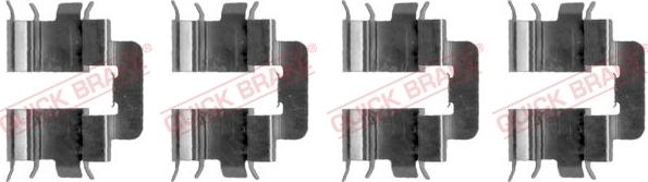 QUICK BRAKE 1091277 - Комплектующие для колодок дискового тормоза avtokuzovplus.com.ua