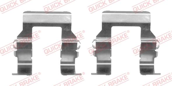 QUICK BRAKE 109-1279-1 - Комплектуючі, колодки дискового гальма autocars.com.ua