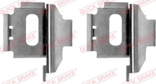 QUICK BRAKE 1091283 - Комплектуючі, колодки дискового гальма autocars.com.ua