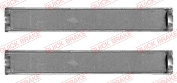QUICK BRAKE 109-1284-1 - Комплектуючі, колодки дискового гальма autocars.com.ua