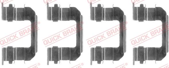 QUICK BRAKE 1091287 - Комплектуючі, колодки дискового гальма autocars.com.ua