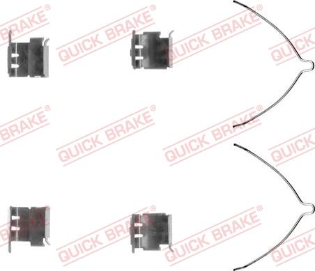 QUICK BRAKE 109-1289-1 - Комплектующие для колодок дискового тормоза autodnr.net