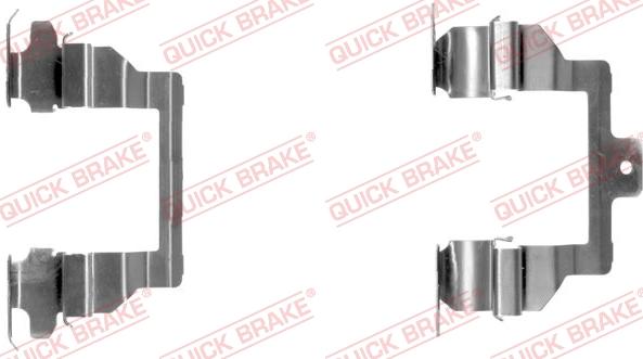 QUICK BRAKE 109-1291-1 - Комплектуючі, колодки дискового гальма autocars.com.ua