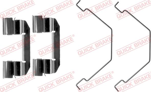 QUICK BRAKE 109-1292-1 - Комплектуючі, колодки дискового гальма autocars.com.ua