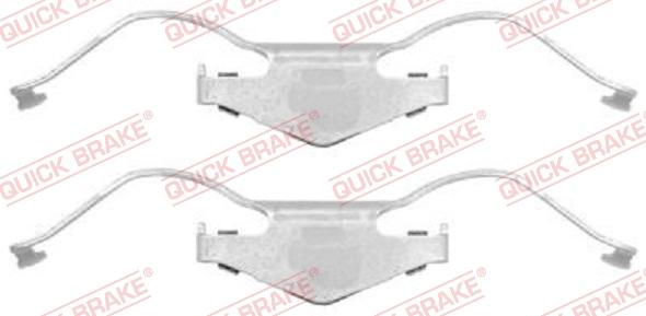 QUICK BRAKE 1091297 - Комплектуючі, колодки дискового гальма autocars.com.ua