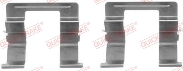 QUICK BRAKE 109-1605-1 - Комплектуючі, колодки дискового гальма autocars.com.ua