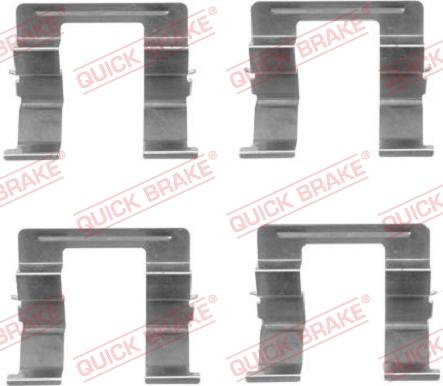 QUICK BRAKE 1091605 - Комплектующие для колодок дискового тормоза avtokuzovplus.com.ua
