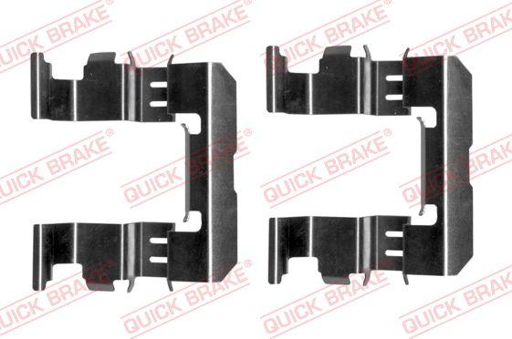 QUICK BRAKE 109-1612-1 - Комплектуючі, колодки дискового гальма autocars.com.ua