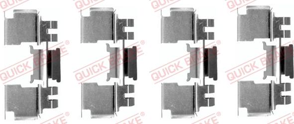 QUICK BRAKE 1091621 - Комплектуючі, колодки дискового гальма autocars.com.ua