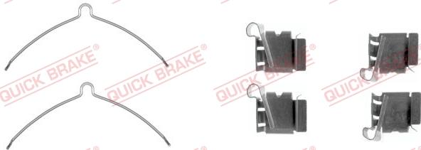 QUICK BRAKE 109-1622-1 - Комплектуючі, колодки дискового гальма autocars.com.ua