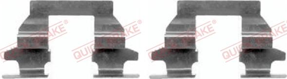 QUICK BRAKE 109-1625-1 - Комплектуючі, колодки дискового гальма autocars.com.ua