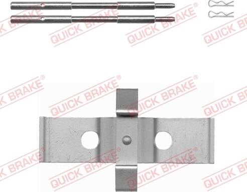 QUICK BRAKE 109-1637-1 - Комплектующие для колодок дискового тормоза avtokuzovplus.com.ua