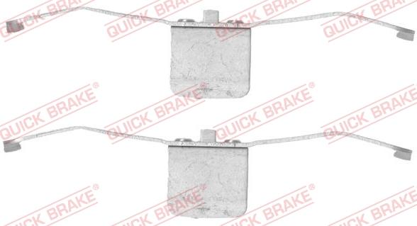 QUICK BRAKE 1091639 - Комплектуючі, колодки дискового гальма autocars.com.ua